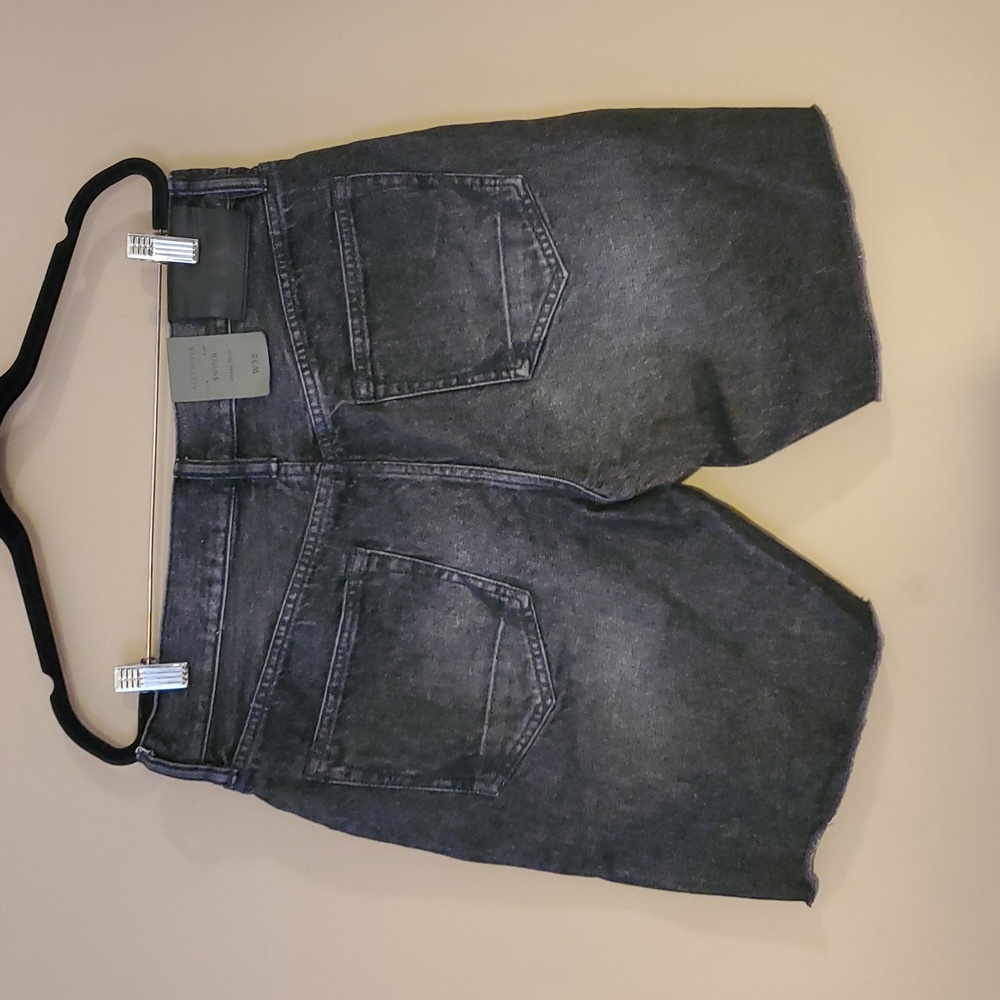 All Saints Switch Skinny Raw Hem Denim Shorts Size 32 NWT'S - Picture 4 of 13